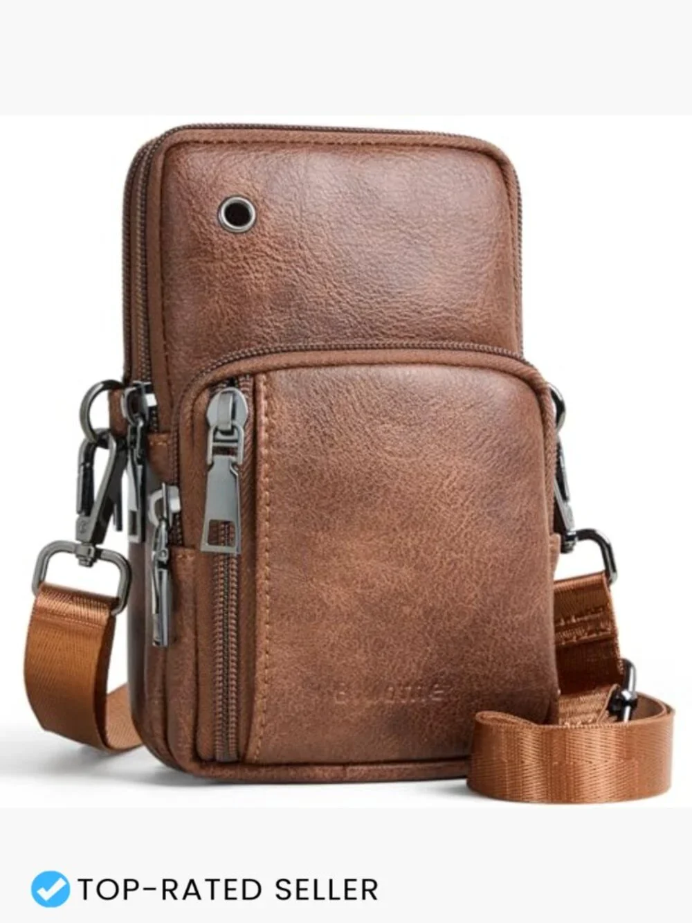 Small Crossbody Purse Multi Pocket Travel Handbag with Adjustable Strap